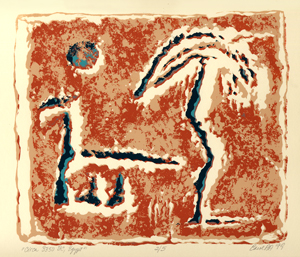 Egypt Circa 3350BC screenprint