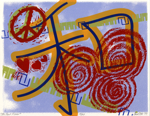 On Peut Rever silk screen print