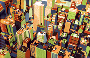 Urban Patterns painting